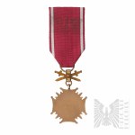 III Republic Bronze Cross of Merit with Swords.