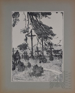 Autolitografii Artystów Legionistów 1935 - Stanisław Janowski - Cmentarz Legionistów w Wołczewsku