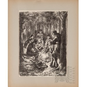 Autolithographie der Künstler der Legion 1935 - Kazimierz Dzieliński Braterstwo Ognia Jan Kazimierz DZIELIŃSKI (1894-1955), Braterstwo ognia, 1934