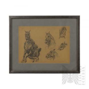 Richard Prauss (1902-1955) Étude d'un cheval