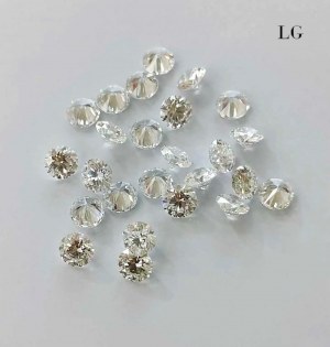 50 LAB GROWN DIAMONDS F VS2 1.9-1.99MM - 1.51 TOTAL CARATS - BRILLIANT -