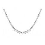 RIVERA NECKLACE IN 14K WHITE GOLD WITH LAB GROWN DIAMONDS - 23 - RIVERA NECKLACE
