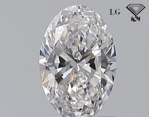 DIAMOND 1.00 CT D IF LAB GROWN - OVAL - IGI