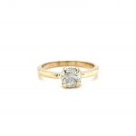 BAGUE EN OR JAUNE AVEC DIAMANTS - RNG41108