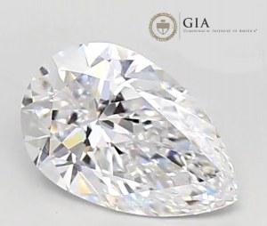 NATURAL DIAMOND 0.60 CT E VVS2 - PEAR - GIA PERA - GIA