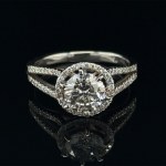 BAGUE EN OR BLANC AVEC DIAMANTS POUR 1,25 CT - RNG30409