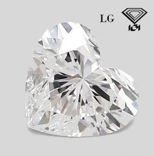 DIAMOND 1.20 CT D VVS1 LAB GROWN - HEART - IGI