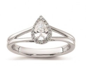 GOLD RING 2.68 GR WITH DIAMONDS - SM14376-025 NAT