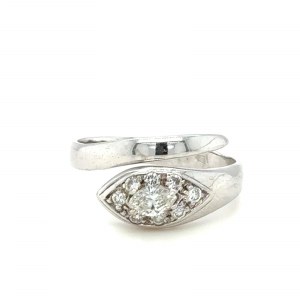 GOLD RING 4.06 GR WITH DIAMONDS - DH-R289