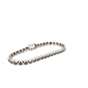 BRACELET IN WHITE GOLD 13.47 GR TENNIS TYPE WITH DIAMONDS - DH-B508