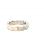 WHITE GOLD RING - 6.48 GR WITH NATURAL DIAMONDS - DH-R974
