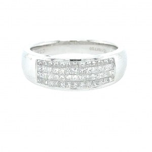 RING IN 18K WHITE GOLD 4.90 GR WITH DIAMONDS 1.50 CT - RNG30308