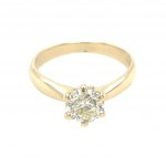 RING IN 14K YELLOW GOLD 3.08 GR WITH DIAMONDS FOR 1.03 CARATS - RNG10606