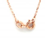 NECKLACE IN 14K ROSE GOLD 2.46 GR WITH DIAMONDS FOR 2.26 CARATS - PND40301