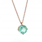NECKLACE IN 14K ROSE GOLD 2.46 GR WITH DIAMONDS FOR 2.26 CARATS - PND40301