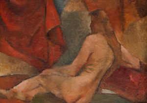 Ludwik LILLE, MARTWA NATURA Z POPIERSIEM, lata 40. XX w.