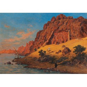 Paul LINKE, POSĄGI RAMZESA W ABU SIMBEL, 1889