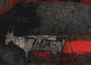 Henryk MUSIAŁOWICZ, KRAJOBRAZ ANIMALISTYCZNY, ok. 1980
