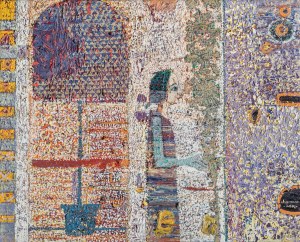 Janusz GŁOWACKI, KOBIETA PRZY DRZEWKU, 2001