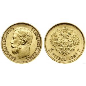 Rosja, 5 rubli, 1898 АГ, Petersburg