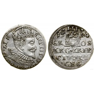 Poland, trojak, 1594, Riga