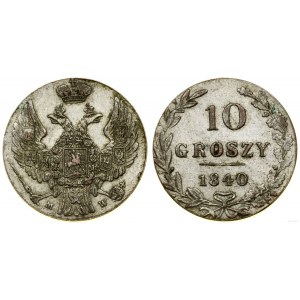 Poland, 10 groszy, 1840 MW, Warsaw