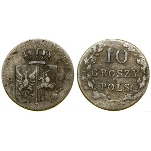Pologne, 10 groszy pols, 1831 KG, Varsovie