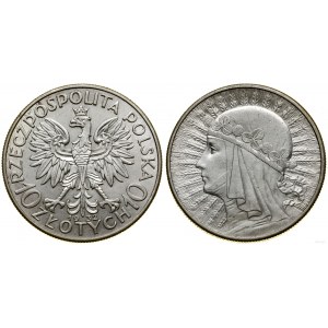 Pologne, 10 zlotys, 1932, Londres