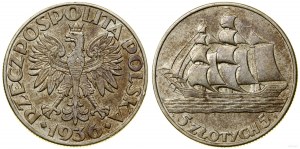 Poland, 5 zloty, 1936, Warsaw