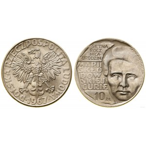 Pologne, 10 zlotys, 1967, Varsovie