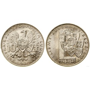Pologne, 10 zlotys, 1970, Varsovie
