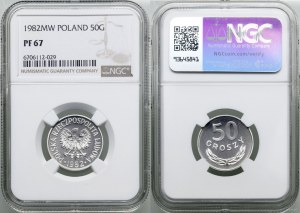 Poľsko, 50 groszy, 1982, Varšava