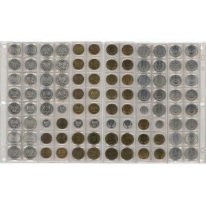 Poland, set of 69 Polish coins from 1975-1990