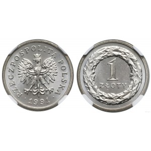 Poland, 1 zloty, 1991, Warsaw
