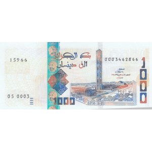 Algeria, 1000 Dinars, 2018, UNC, pNew