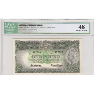 Australia, 1 Pound, 1961, XF (+), p34a