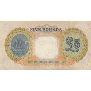 Bahamas, 5 Pounds, 1936, VF (+), p12b