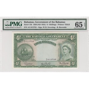 Bahamas, 4 Shillings, 1936, p13b