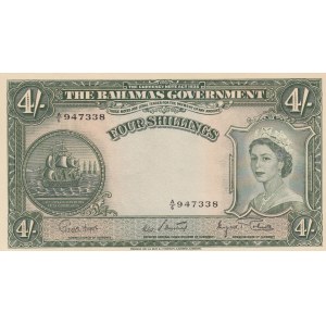Bahamas, 4 Shillings, 1963, UNC, p13d