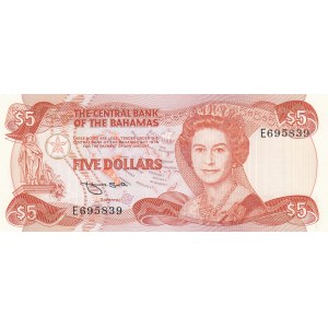 Bahamas, 5 Dollars, 1984, UNC, p45b
