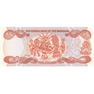 Bahamas, 5 Dollars, 1984, UNC, p45b