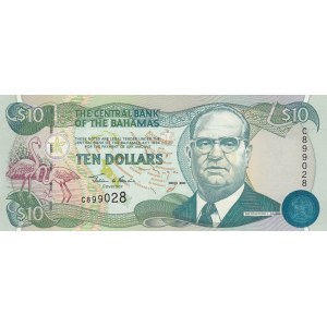 Bahamas, 10 Dollars, 2000, UNC, p64