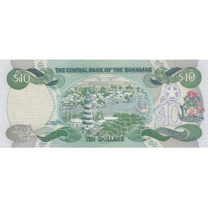 Bahamas, 10 Dollars, 2000, UNC, p64