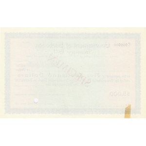 Barbados, 5.000 Dollars, AUNC-UNC, Act of 1922, SPECİMEN