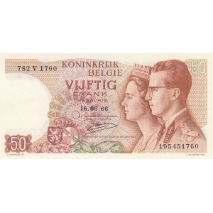 Belgium, 50 Francs, 1966, UNC, p139