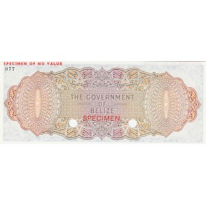 Belize, 20 Dollars, 1974, UNC, p37cts, COLOR TRİAL SPECİMEN
