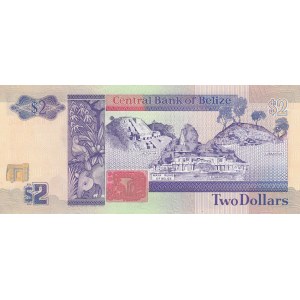 Belize, 2 Dollars, 1990, UNC, p52a