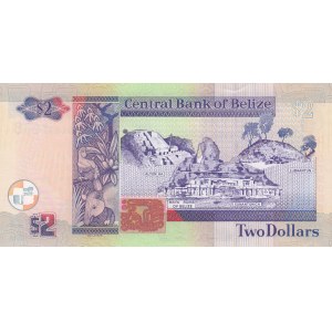 Belize, 2 Dollars, 2011, UNC, p66d