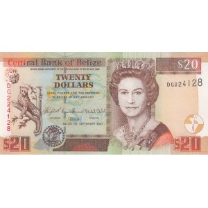 Belize, 20 Dollars, 2007, UNC, p69c