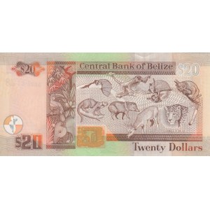 Belize, 20 Dollars, 2007, UNC, p69c